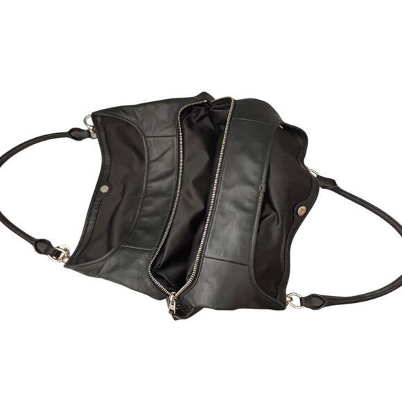 Coach Colette Signature Hobo Bag Rare Retired Black Silver Hardware - Picture 8 of 13